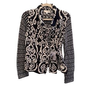 Odd Molly Nordic Tie Wrap Cardigan Sweater
